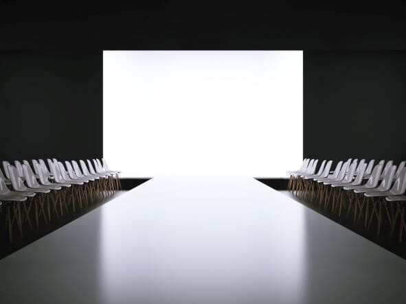 empty fashion show venue